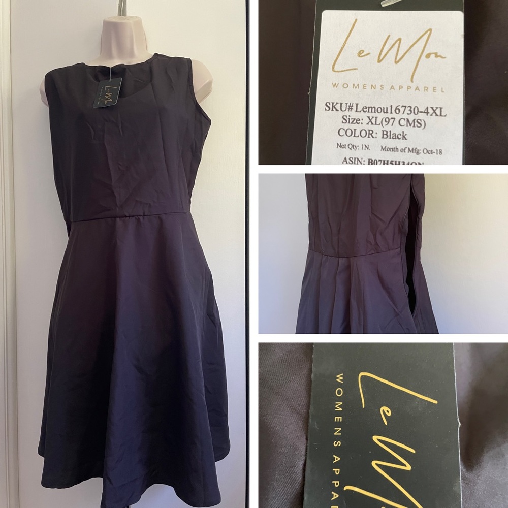 Black Dress with zipper on the side